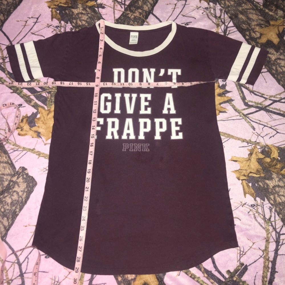 i don’t give a frappe mcbling victoria secret pink t shirt - Picture 7 of 8